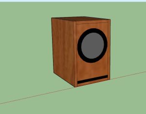 3d rendering of the Voxel Subwoofer